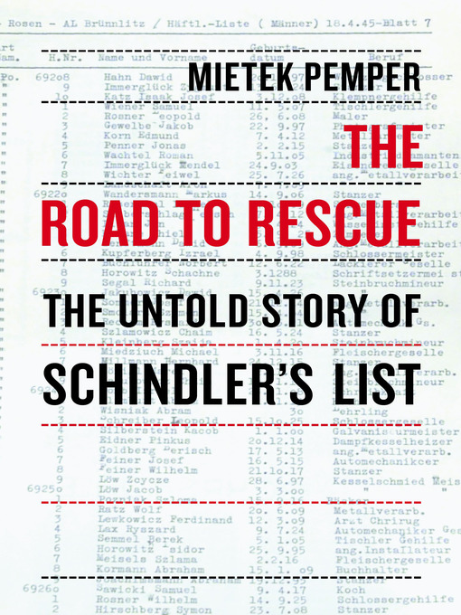 Title details for The Road to Rescue by Mietek Pemper - Available